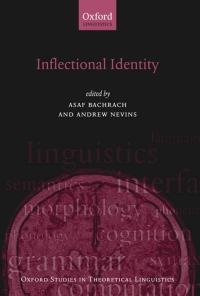 صورة الغلاف: Inflectional Identity 1st edition 9780199219643