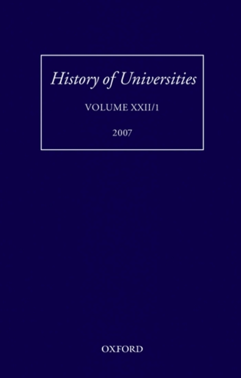 Cover image for book History of Universities