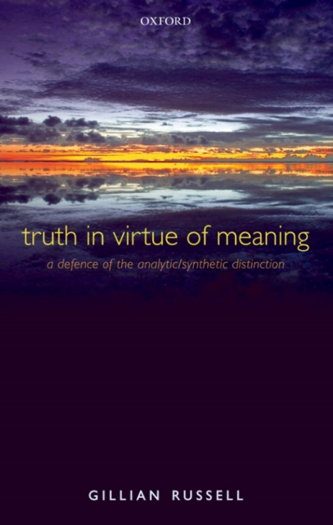 Cover image for book Truth in Virtue of Meaning