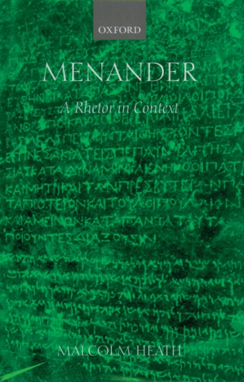 Cover image for book Menander