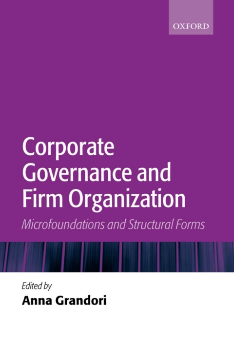 Cover image for book Corporate Governance and Firm Organization