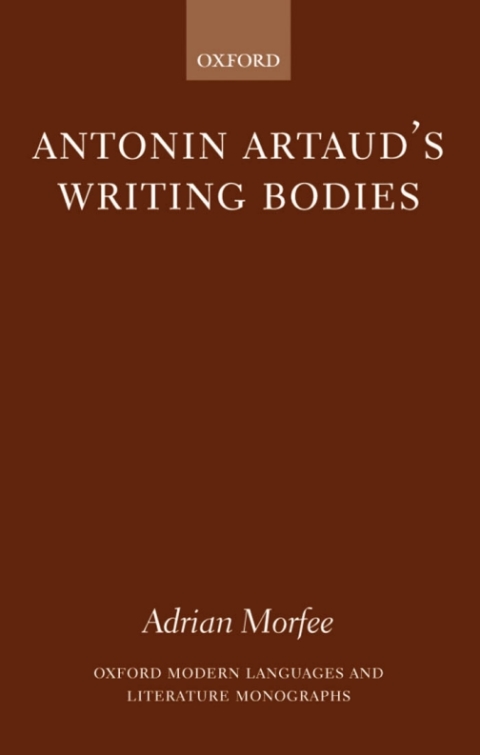 Cover image for book Antonin Artaud's Writing Bodies