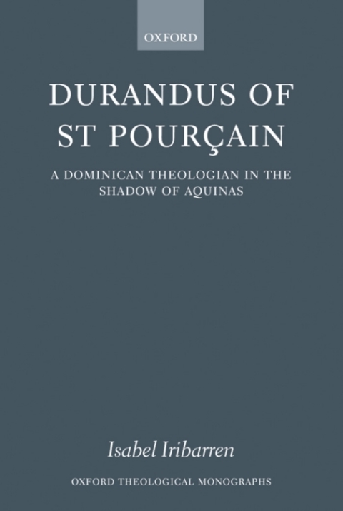 Cover image for book Durandus of St Pourcain
