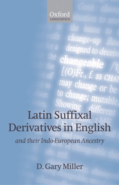 Cover image for book Latin Suffixal Derivatives in English