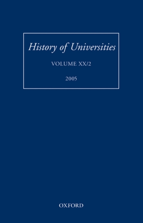 Cover image for book History of Universities