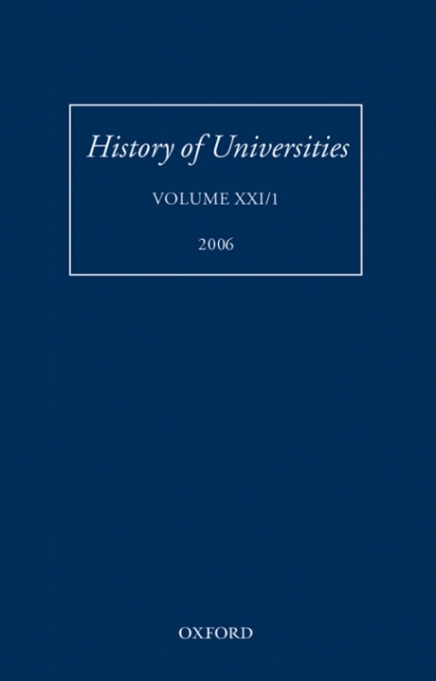 Cover image for book History of Universities