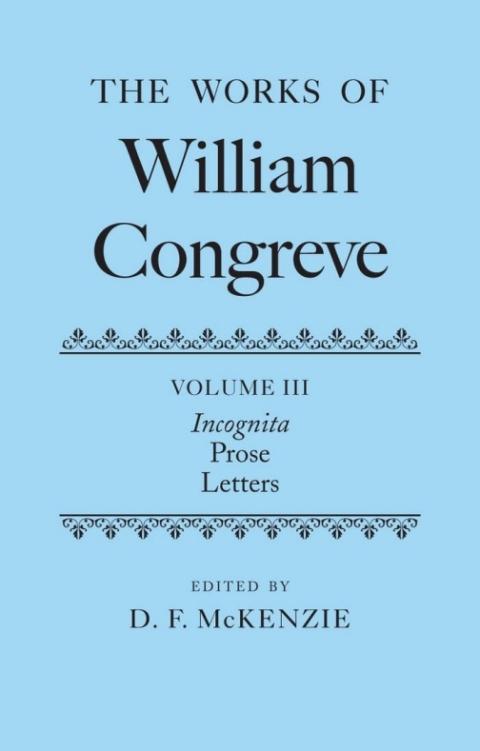 Cover image for book The Works of William Congreve