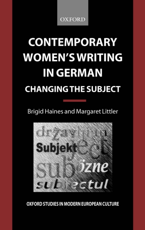 Cover image for book Contemporary Women's Writing in German