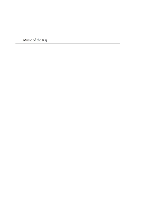 Cover image for book Music of the Raj