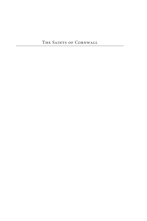 Cover image for book The Saints of Cornwall