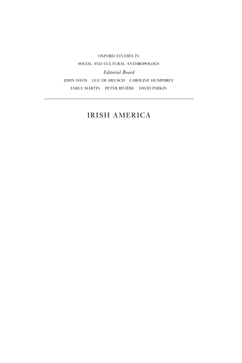 Cover image for book Irish America
