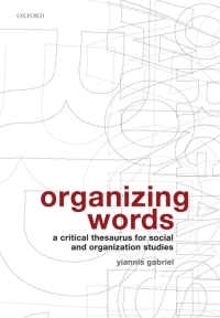 Cover image: Organizing Words 9780199213214
