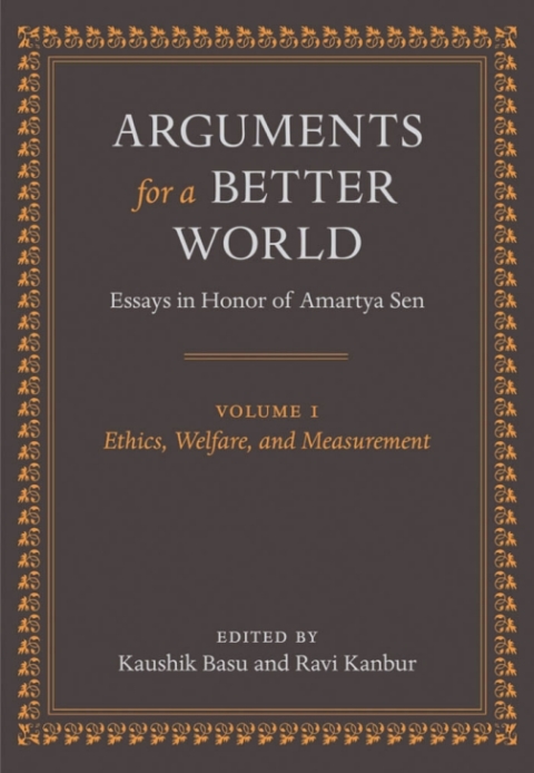 Cover image for book Arguments for a Better World: Essays in Honor of Amartya Sen