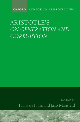Aristotle's On Generation and Corruption I Book 1