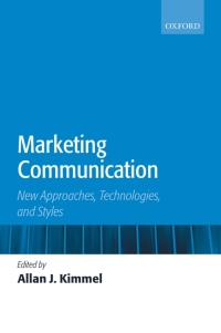 Titelbild: Marketing Communication 1st edition 9780199276950
