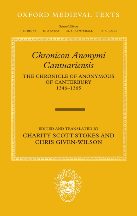 Cover image for book Chronicon Anonymi Cantuariensis