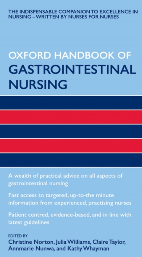 Cover image for book Oxford Handbook of Gastrointestinal Nursing