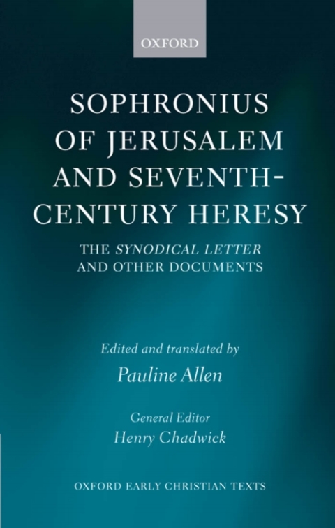 Cover image for book Sophronius of Jerusalem and Seventh-Century Heresy