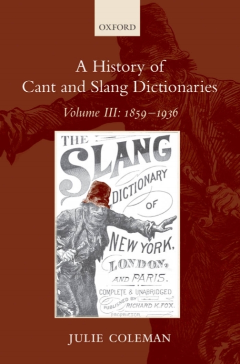 Cover image for book A History of Cant and Slang Dictionaries