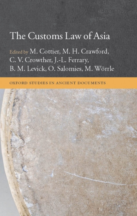 Cover image for book The Customs Law of Asia