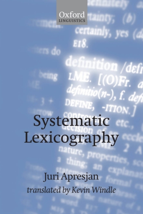 Cover image for book Systematic Lexicography