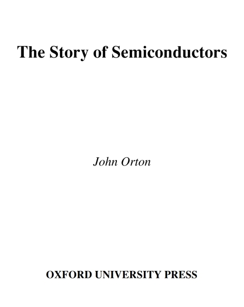 Cover image for book The Story of Semiconductors