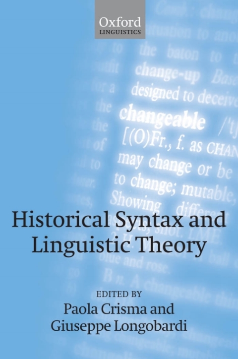 Cover image for book Historical Syntax and Linguistic Theory
