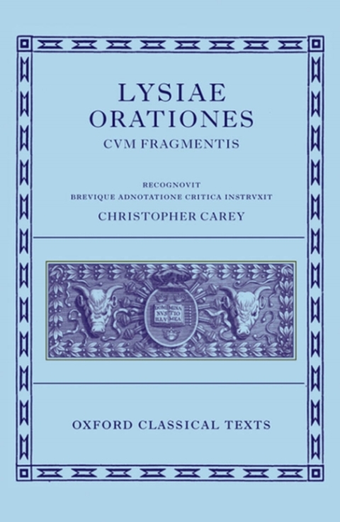 Cover image for book Lysiae Orationes cum Fragmentis