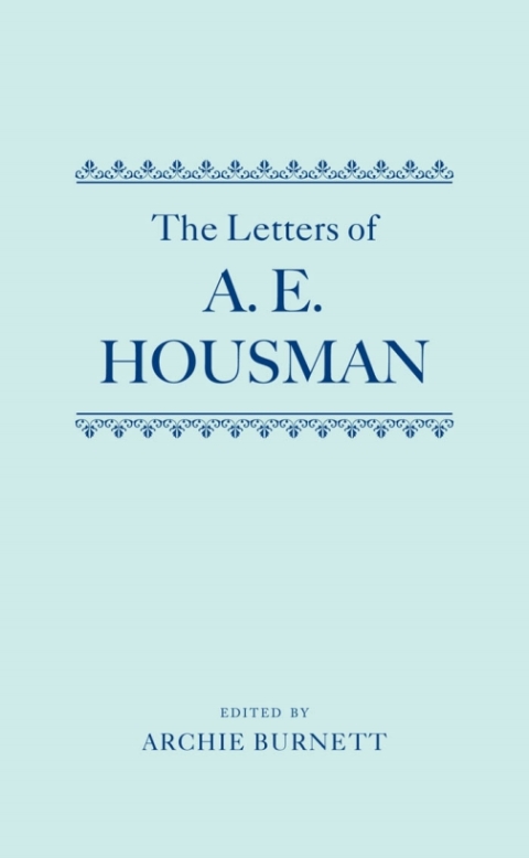 Cover image for book The Letters of A. E. Housman