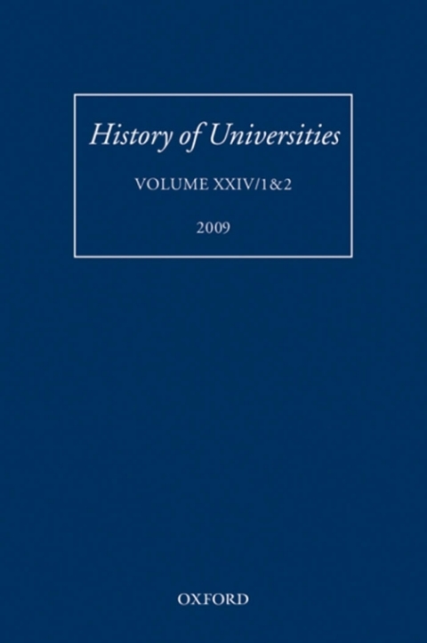 Cover image for book History of Universities