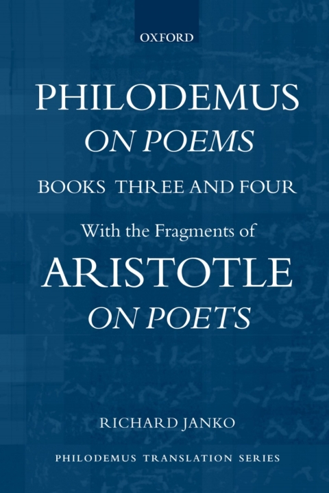 Cover image for book Philodemus, On Poems, Books 3-4