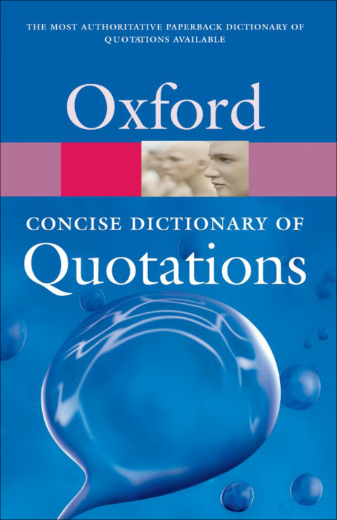 Cover image for book Concise Oxford Dictionary of Quotations