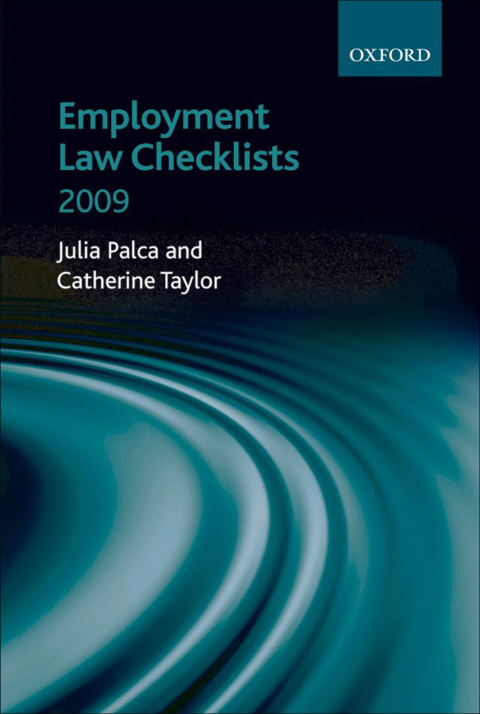 Cover image for book Employment Law Checklists 2009