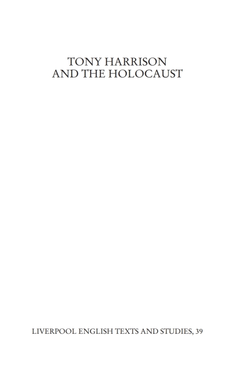 Cover image for book Tony Harrison