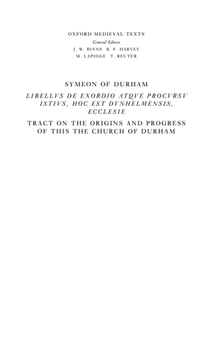 Libellus de Exordio atque Procursu istius, hoc est Dunhelmensis, Ecclesie
