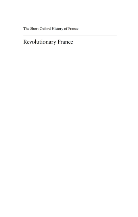Cover image for book Revolutionary France