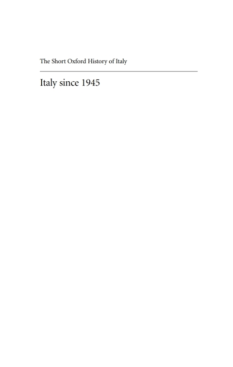 Cover image for book Italy Since 1945