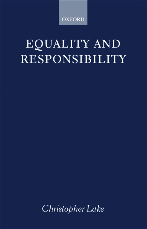 Cover image for book Equality and Responsibility