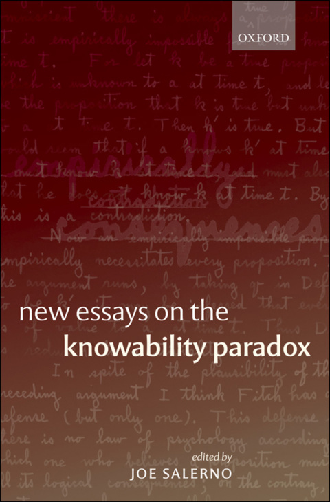 Cover image for book New Essays on the Knowability Paradox