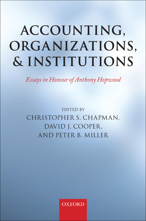 Cover image for book Accounting, Organizations, and Institutions
