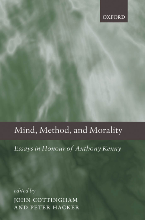 Cover image for book Mind, Method, and Morality