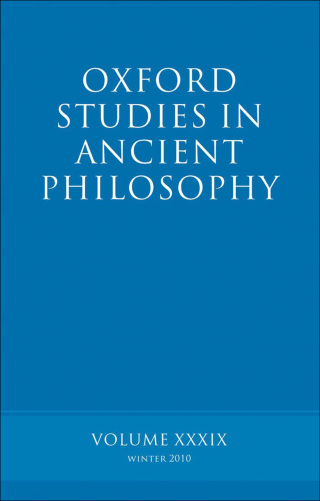 Oxford Studies in Ancient Philosophy volume 39