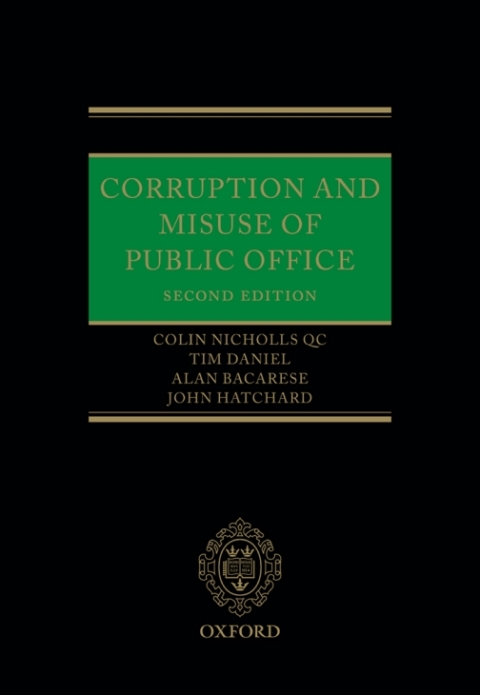 Cover image for book Corruption and Misuse of Public Office