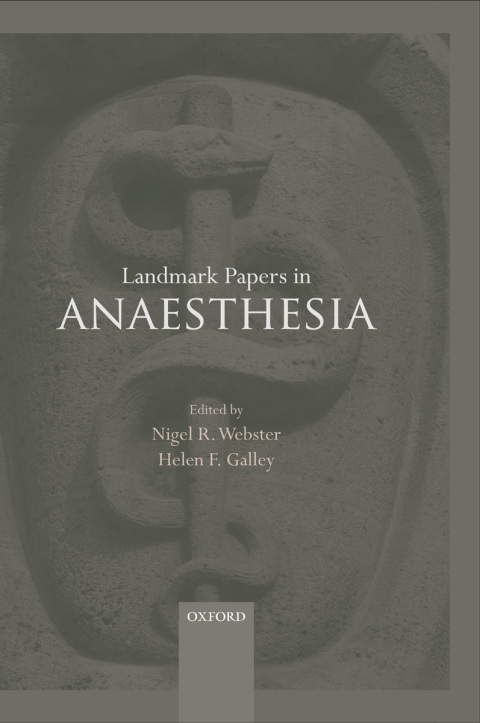 Cover image for book Landmark Papers in Anaesthesia