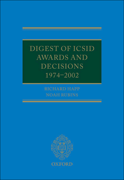 Cover image for book Digest of ICSID Awards and Decisions: 1974-2002