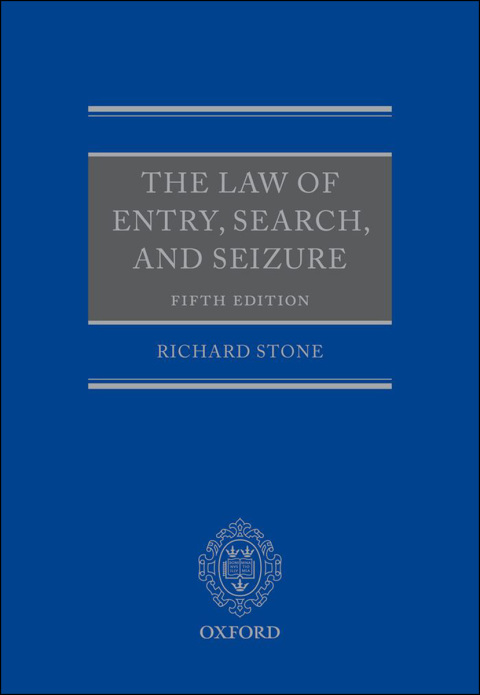 Cover image for book The Law of Entry, Search, and Seizure