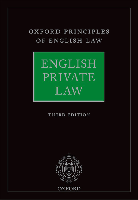 Cover image for book English Private Law