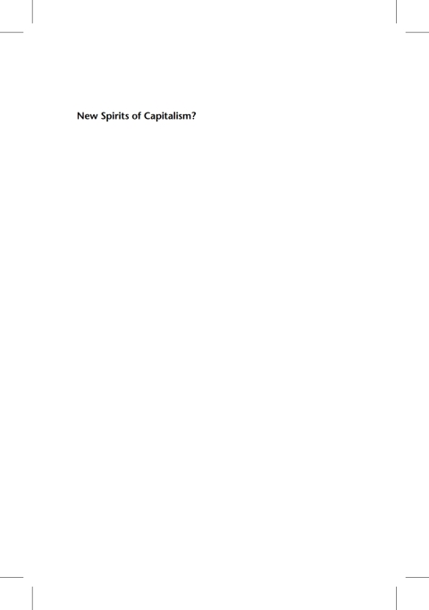 Cover image for book New Spirits of Capitalism?