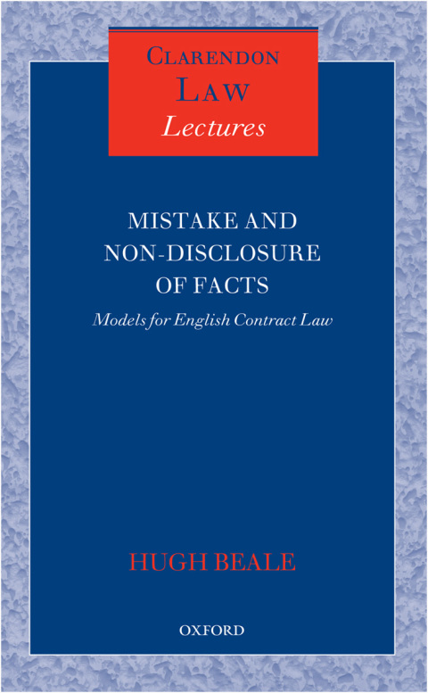 Cover image for book Mistake and Non-Disclosure of Fact