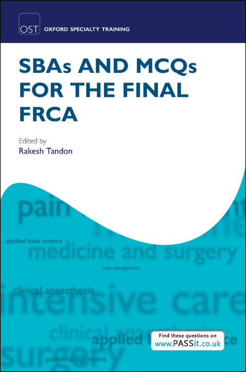 Cover image for book SBAs and MCQs for the Final FRCA